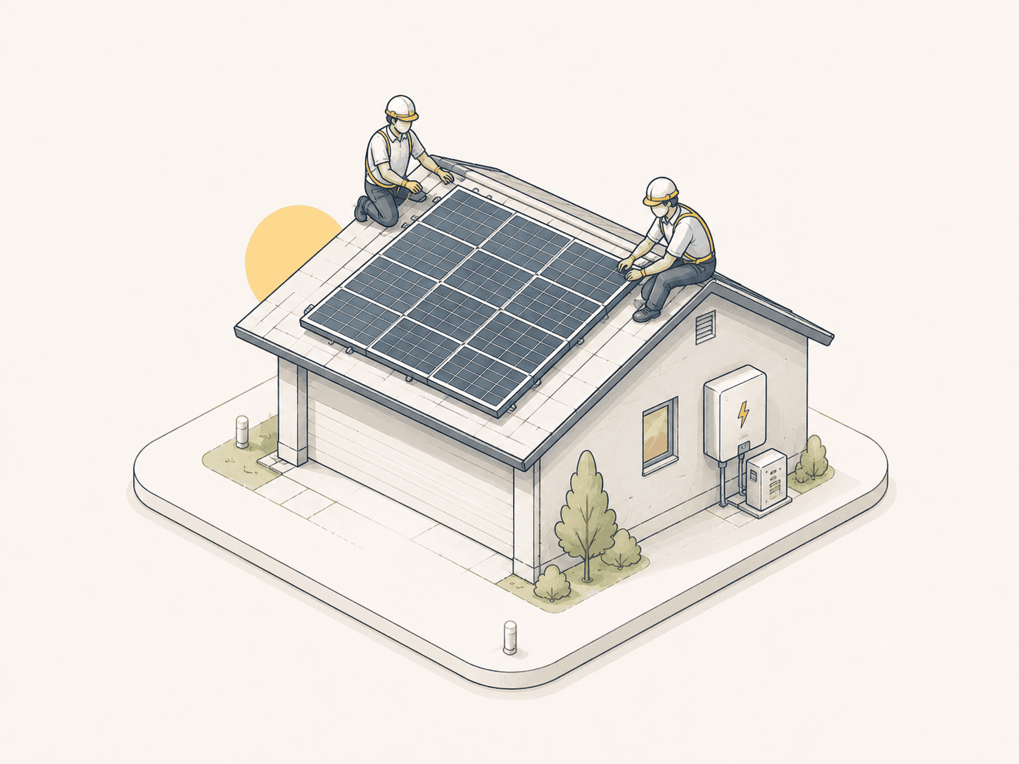 Installation & Commissioning process illustration
