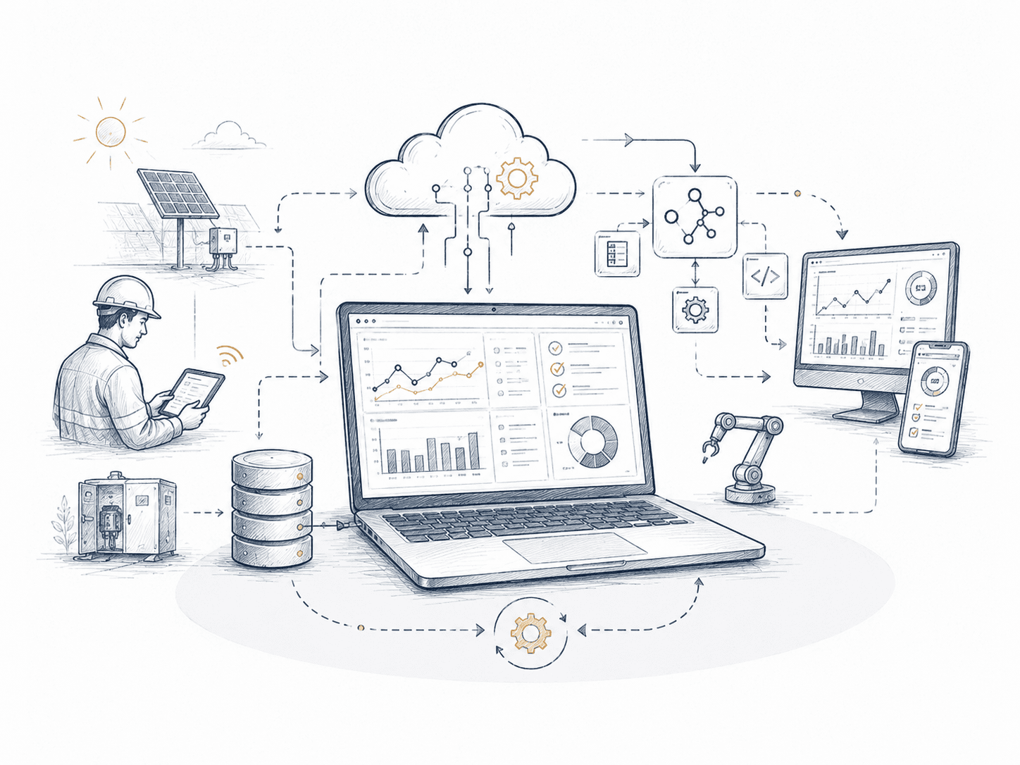 Automation & data platform illustration